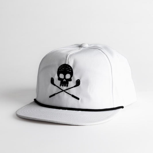 White Snapback Logo Hat