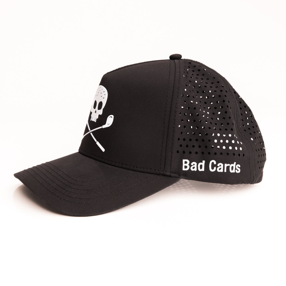bad cards golf hat curved bill