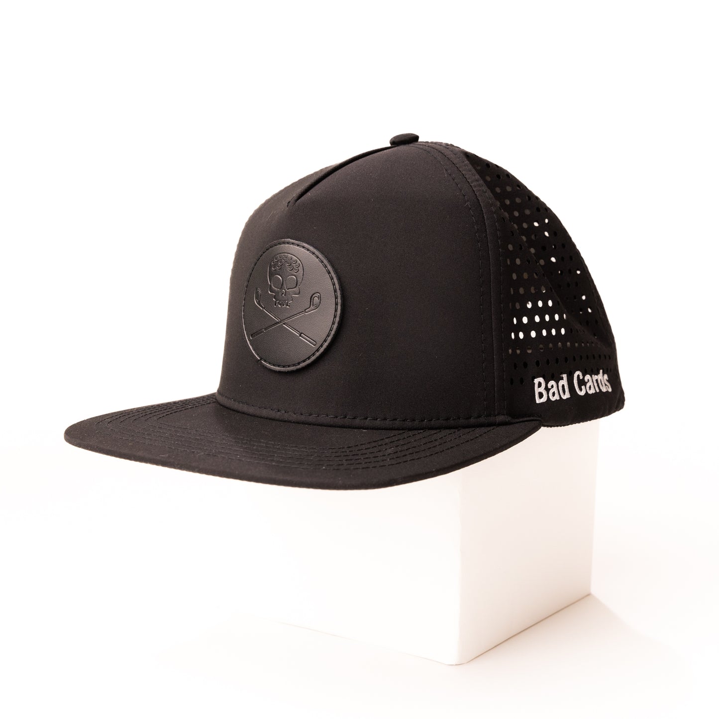 black golf hat