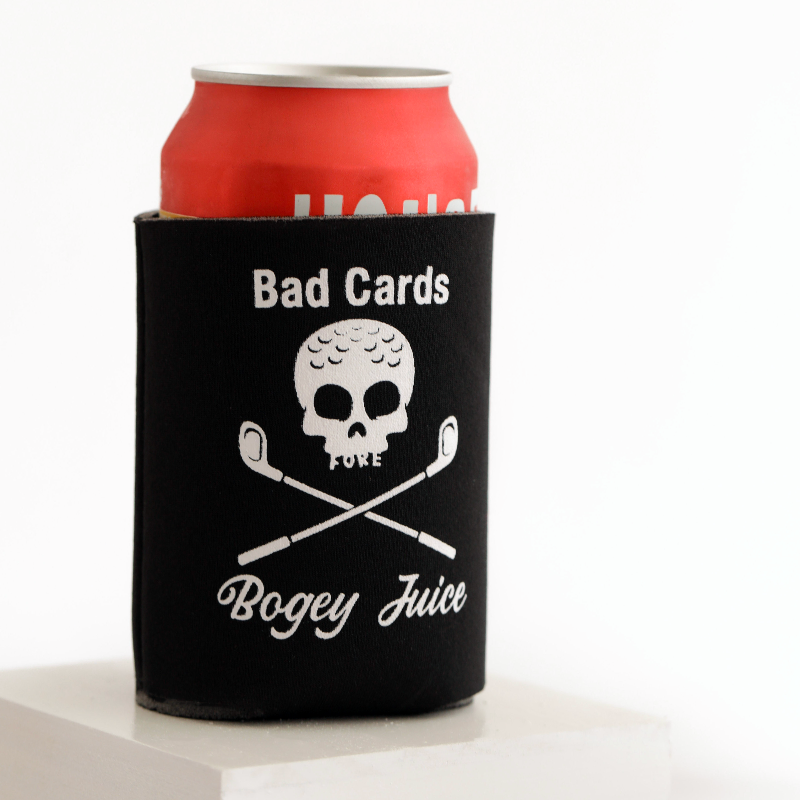 bad cards golf koozy