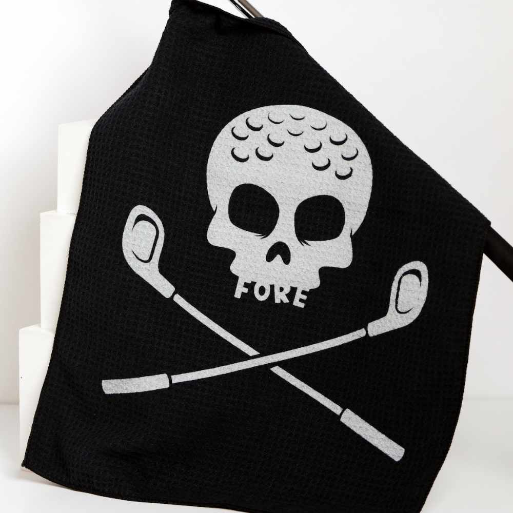 bad cards fore good golfers golf towel