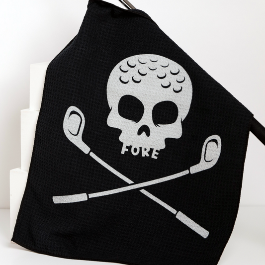 bad cards fore good golfers golf towel