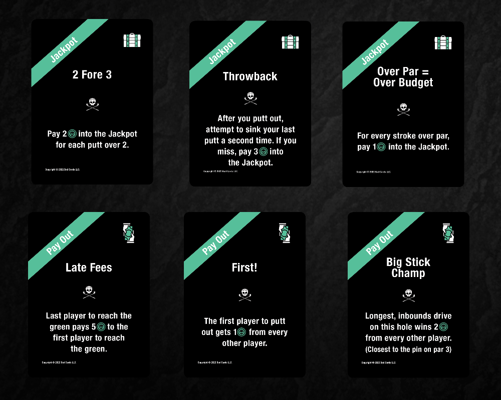 gambling golf card game