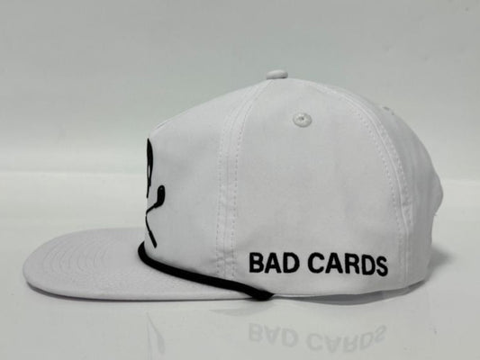 White Snapback Logo Hat (Rubber Logo)