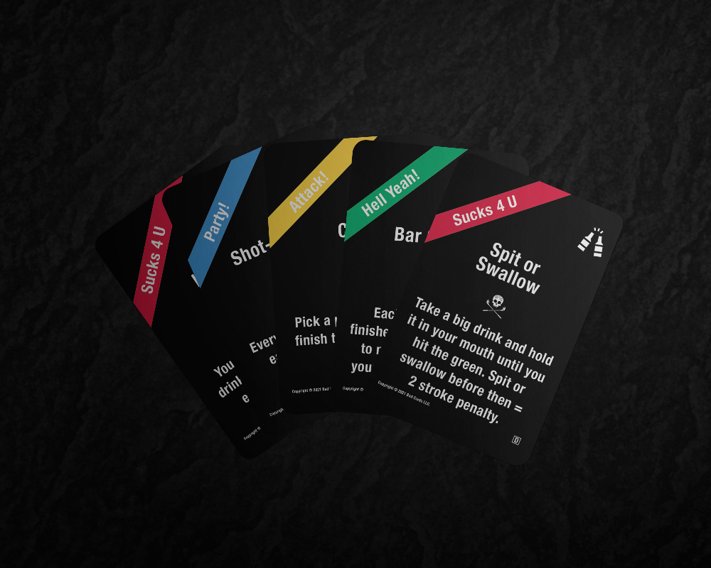Drinkin Rules Expansion Pack N Bad Cards Fore Good Golfers